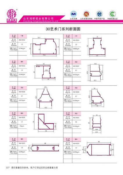 30藝術門系列斷面圖