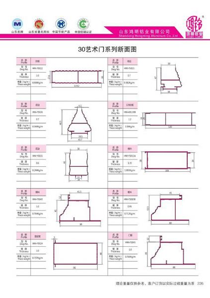 30藝術門系列斷面圖